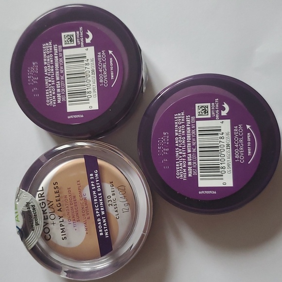 CoverGirl +Olay Simple Ageless Foundation in #230 Classic Beige 3 Pack - Picture 4 of 4